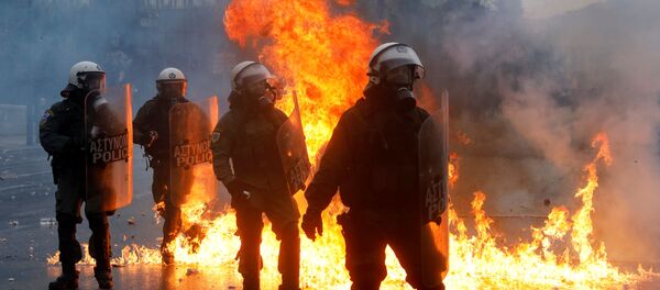 Беспорядки в Афинах - Sputnik Беларусь
