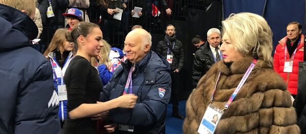 Алімпійская чэмпіёнка па фігурным катанні Аліна Загітава Алімпійская чэмпіёнка па фігурным катанні Аліна Загітава - Sputnik Беларусь