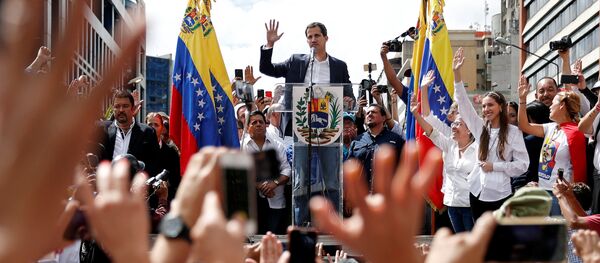 Глава оппозиционного парламента Венесуэлы Хуан Гуаидо  - Sputnik Беларусь