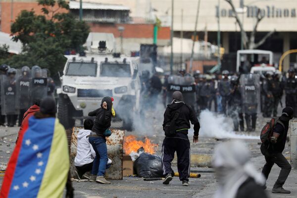 Протесты в Каракасе, Венесуэла - Sputnik Беларусь