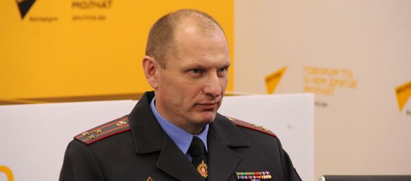 Заместитель начальника управления профилактики МВД Республики Беларусь Сергей Красуцкий Заместитель начальника управления профилактики МВД Республики Беларусь Сергей Красуцкий - Sputnik Беларусь