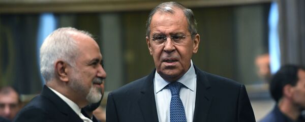 Министр иностранных дел РФ Сергей Лавров и министр иностранных дел Исламской Республики Иран Мухаммад Джавад Зариф (слева) - Sputnik Беларусь