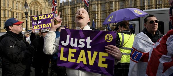 Участники акции за Brexit в Лондоне - Sputnik Беларусь
