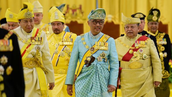 Новый король Малайзии султан Абдулла принимает присягу в Национальном дворце в Куала-Лумпуре - Sputnik Беларусь