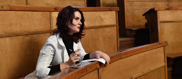 Студэнтка на занятках - Sputnik Беларусь