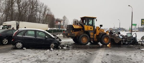 Место ДТП на МКАД - Sputnik Беларусь