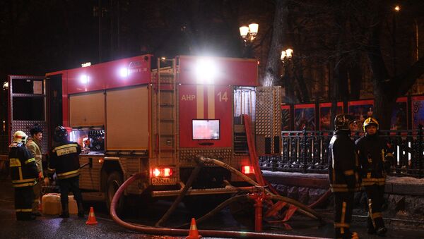 Пожар в жилом доме в центре Москвы - Sputnik Беларусь