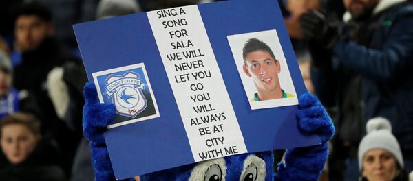 Маскот Кардиффа с фото Салы - Sputnik Беларусь