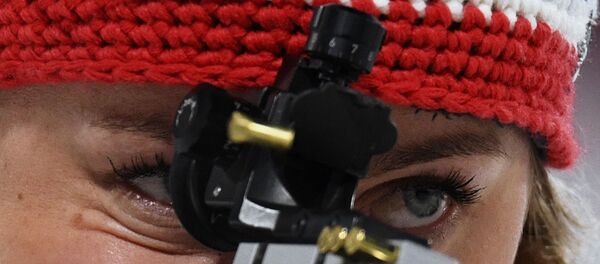 Тириль Экхофф (Норвегия) на огневом рубеже - Sputnik Беларусь