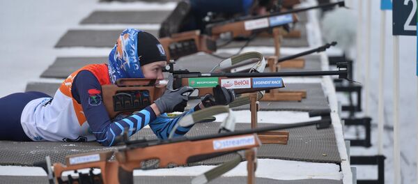 Рэспубліканскія спаборніцтвы па біятлоне Снежны снайпер Рэспубліканскія спаборніцтвы па біятлоне Снежны снайпер - Sputnik Беларусь