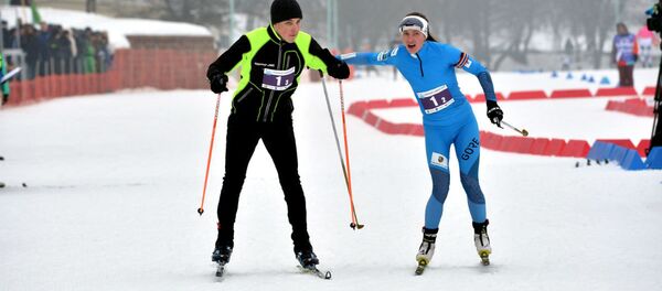 Дарья Домрачева передала эстафету Николаю Лукашенко Дарья Домрачева передала эстафету Николаю Лукашенко - Sputnik Беларусь