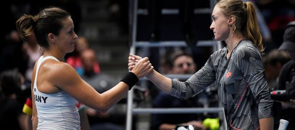 Немецкая теннисистка Татьяна Мария и белоруска Александра Саснович - Sputnik Беларусь