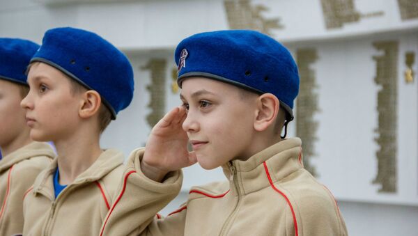 В общество Юнармии влились дети россиян, которые живут и работают в Беларуси - Sputnik Беларусь