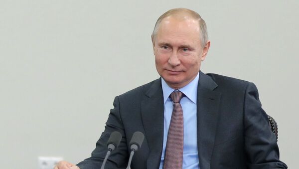 Президент РФ Владимир Путин во время встречи с президентом Беларуси Александром Лукашенко - Sputnik Беларусь