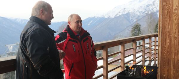 Президент РФ Владимир Путин и президент Беларуси Александр Лукашенко - Sputnik Беларусь