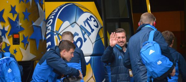 Игроки БАТЭ в клубном автобусе - Sputnik Беларусь