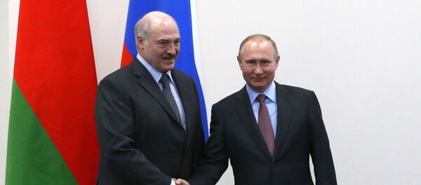 Прэзідэнт Расіі Уладзімір Пуцін і прэзідэнт Беларусі Аляксандр Лукашэнка ў Сочы - Sputnik Беларусь