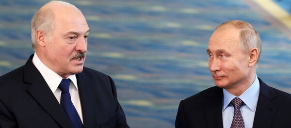 Президент России Владимир Путин и президент Беларуси Александр Лукашенко  - Sputnik Беларусь