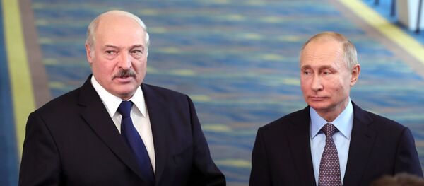 Прэзідэнт Беларусі Аляксандр Лукашэнка і Прэзідэнт РФ Уладзімір Пуцін - Sputnik Беларусь