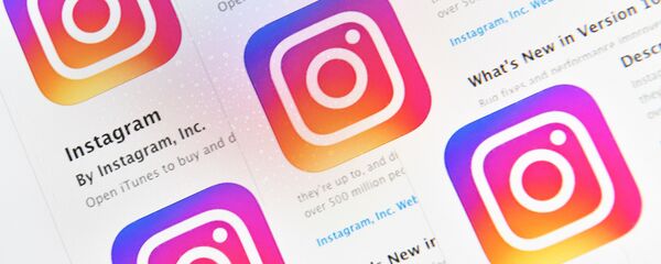Иконки социальной сети Instagram, архивное фото - Sputnik Беларусь