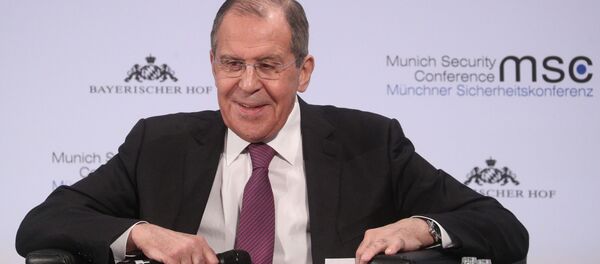 Министр иностранных дел РФ Сергей Лавров на Мюнхенской конференции по безопасности Министр иностранных дел РФ Сергей Лавров на Мюнхенской конференции по безопасности - Sputnik Беларусь