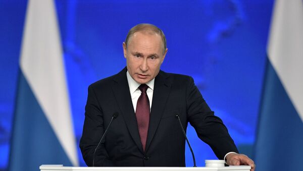 Ежегодное послание президента РФ В. Путина Федеральному Собранию - Sputnik Беларусь