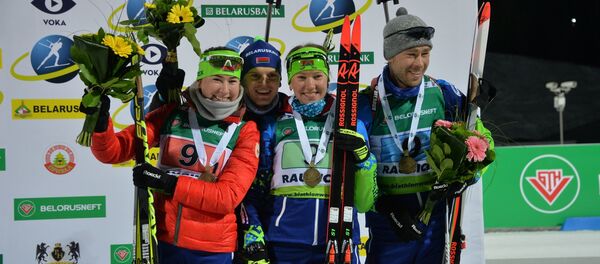 Белорусские биатлонисты - Sputnik Беларусь