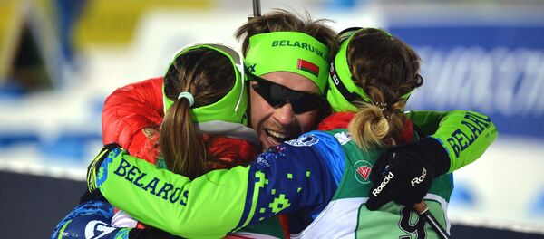 Белорусские биатлонисты - Sputnik Беларусь