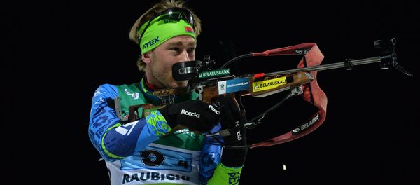 Сергей Бочарников в смешанной эстафете на огневом рубеже - Sputnik Беларусь