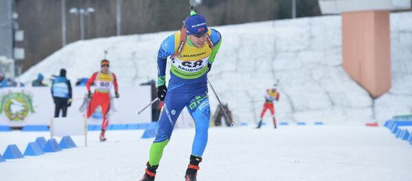 Белорусский биатлонист Сергей Бочарников Белорусский биатлонист Сергей Бочарников - Sputnik Беларусь