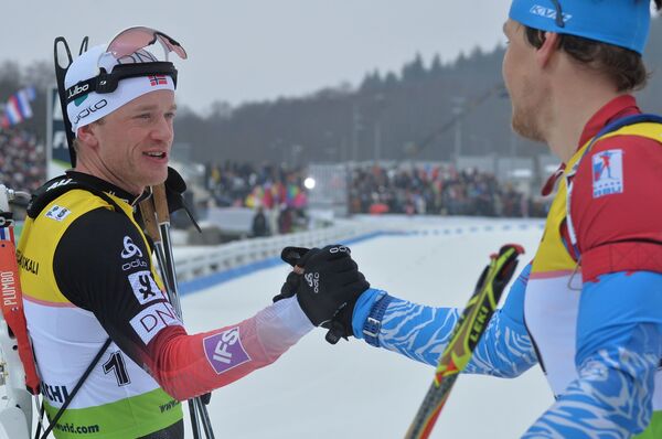 Тарьей Бё выиграл гонку преследования в Раубичах, Бочарников четвертый - Sputnik Беларусь
