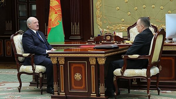 Встреча президента Беларуси Александра Лукашенко с председателем Верховного суда Валентином Сукало - Sputnik Беларусь