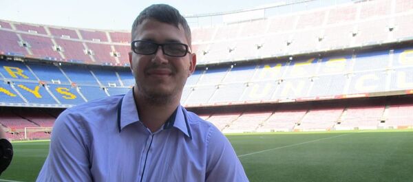 Менеджер соревнований по пляжному футболу фонда Дирекция II Европейских игр - 2019 Андрей Рапопорт - Sputnik Беларусь