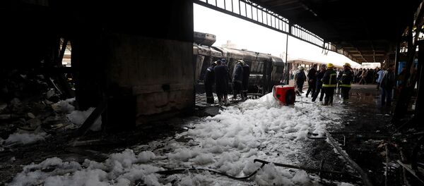 Пожар на вокзале в Каире - Sputnik Беларусь