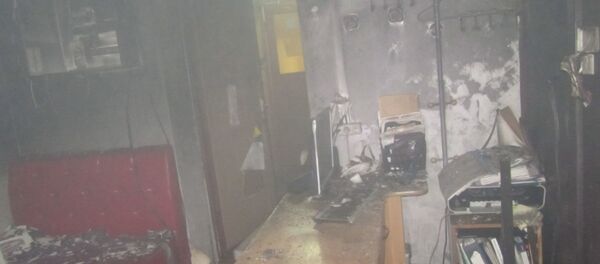 Пожар в офисно-административном здании по улице Ожешко в Гродно - Sputnik Беларусь