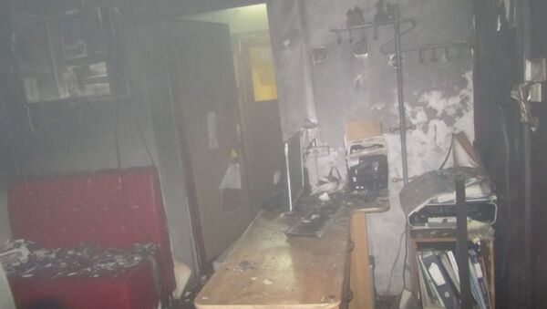 Пожар в офисно-административном здании по улице Ожешко в Гродно - Sputnik Беларусь
