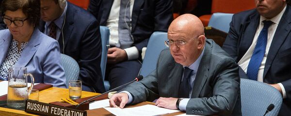 Постоянный представитель РФ при Организации Объединённых Наций (ООН) Василий Небензя выступает на заседании Совета безопасности ООН - Sputnik Беларусь