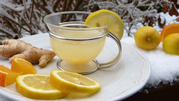 Чай с лимоном и имбирем, архивное фото - Sputnik Беларусь