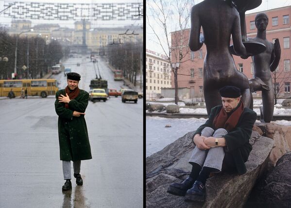 Борис Моисеев во время прогулки по Минску накануне своего 40-летия. - Sputnik Беларусь