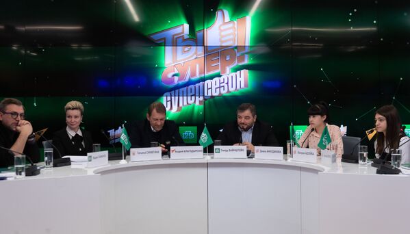 Пресс-конференция, посвященная старту третьего сезона международного вокального конкурса Ты супер! - Sputnik Беларусь