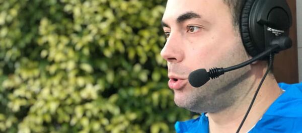 Спортивный комментатор, ведущий МАТЧ-ТВ Дмитрий Дерунец  - Sputnik Беларусь