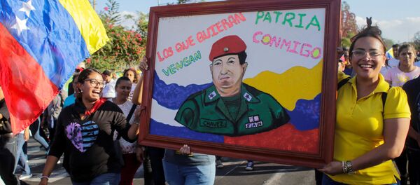 Демонстрация в Венесуэле Демонстрация в Венесуэле - Sputnik Беларусь