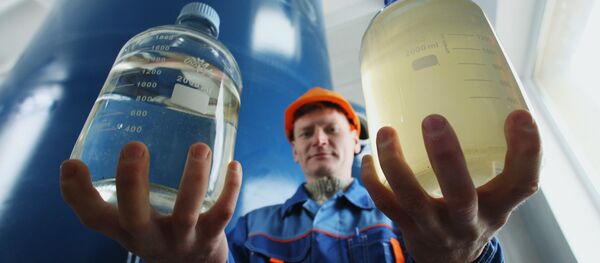 Адкрыццё станцыі абезжалезвання вады Адкрыццё станцыі абезжалезвання вады - Sputnik Беларусь