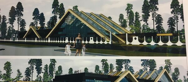 Так по замыслу архитекторов будет выглядеть экспозиционная оранжерея с торгово-выставочным павильоном - Sputnik Беларусь