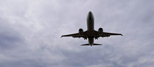 Boeing 737 MAX 8 заходит на посадку в Национальном аэропорту Рейгана в Вашингтоне - Sputnik Беларусь