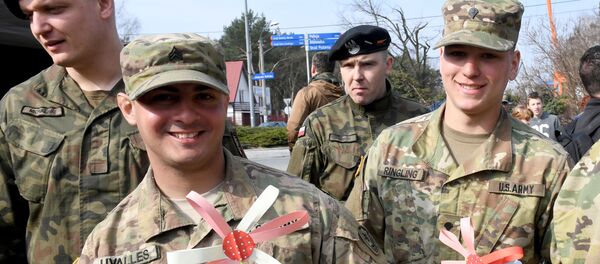 Американские и польские солдаты, архивное фото - Sputnik Беларусь