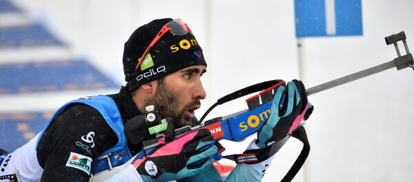 Пятикратный олимпийский чемпион по биатлону француз Мартен Фуркад - Sputnik Беларусь