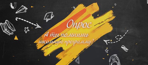 Опрос: А ты помнишь школьную программу? Опрос: А ты помнишь школьную программу? - Sputnik Беларусь