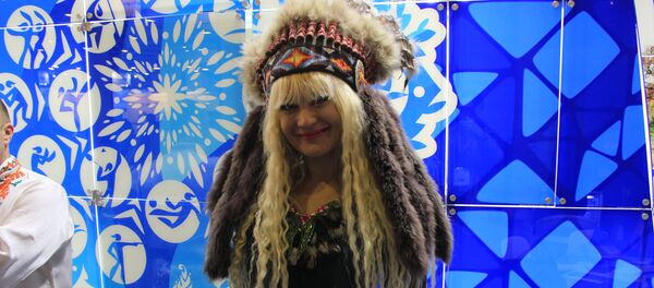 Наталля Трафімава на выставе ў Маскве Наталля Трафімава на выставе ў Маскве - Sputnik Беларусь