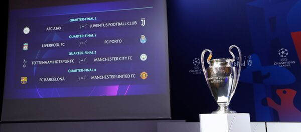 Жеребьевка 1/4 финала Лиги чемпионов УЕФА Жеребьевка 1/4 финала Лиги чемпионов УЕФА - Sputnik Беларусь